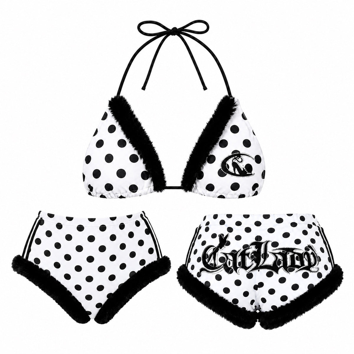 Noir Dot Bikini Set