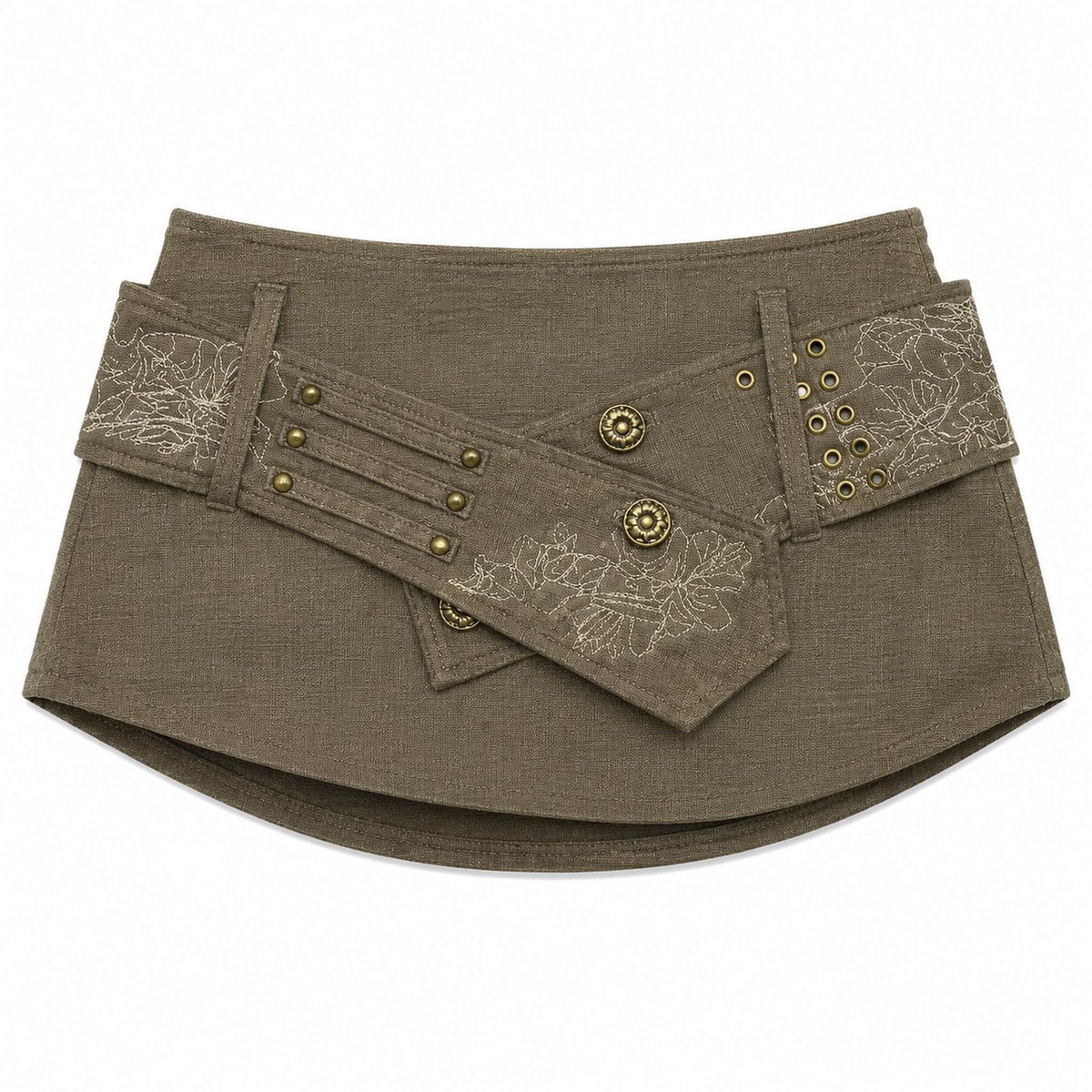 Belted Micro Skirt