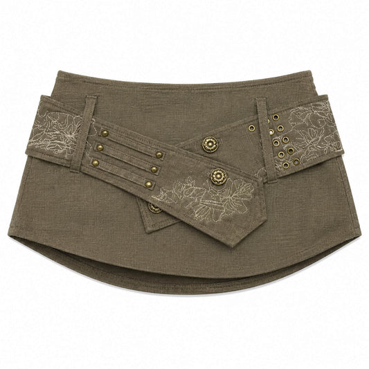 Belted Micro Skirt