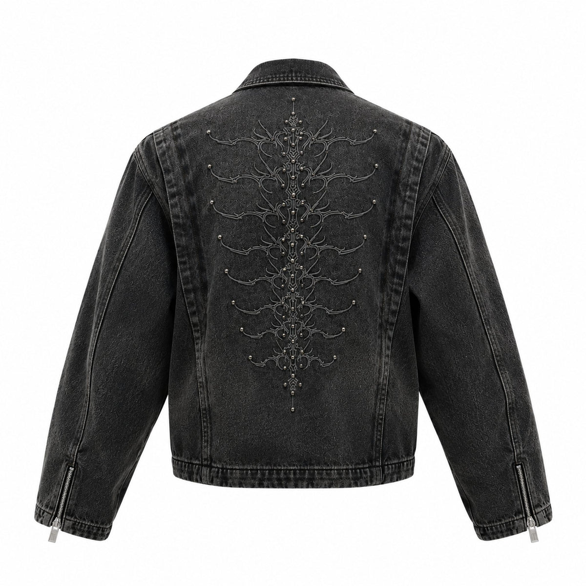Cyber Spine Denim Jacket