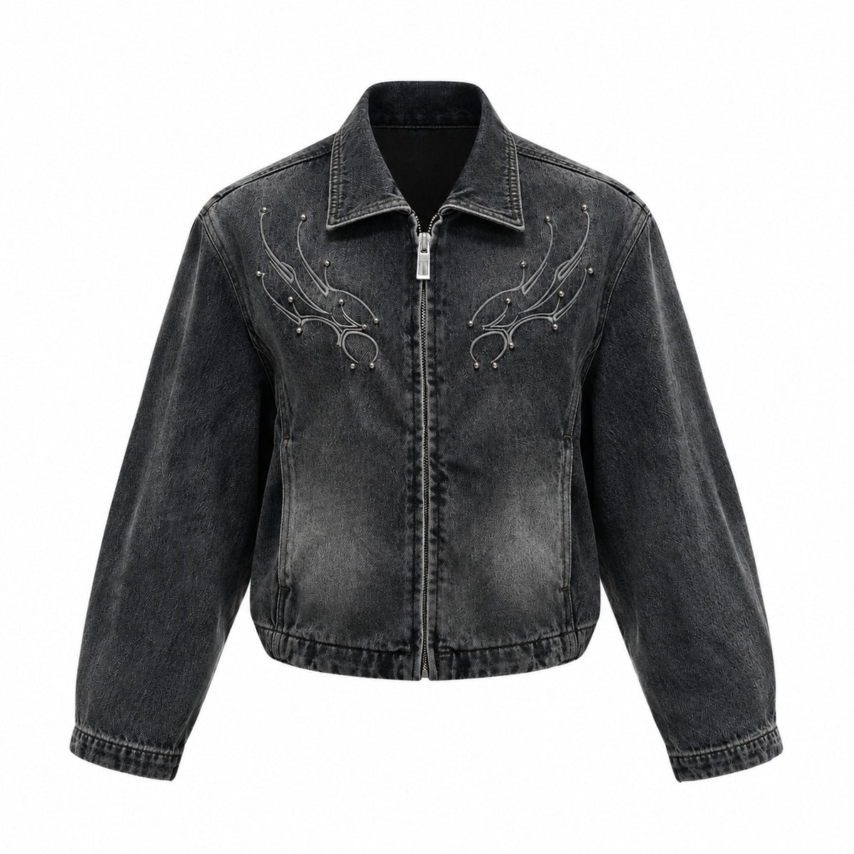 Cyber Spine Denim Jacket
