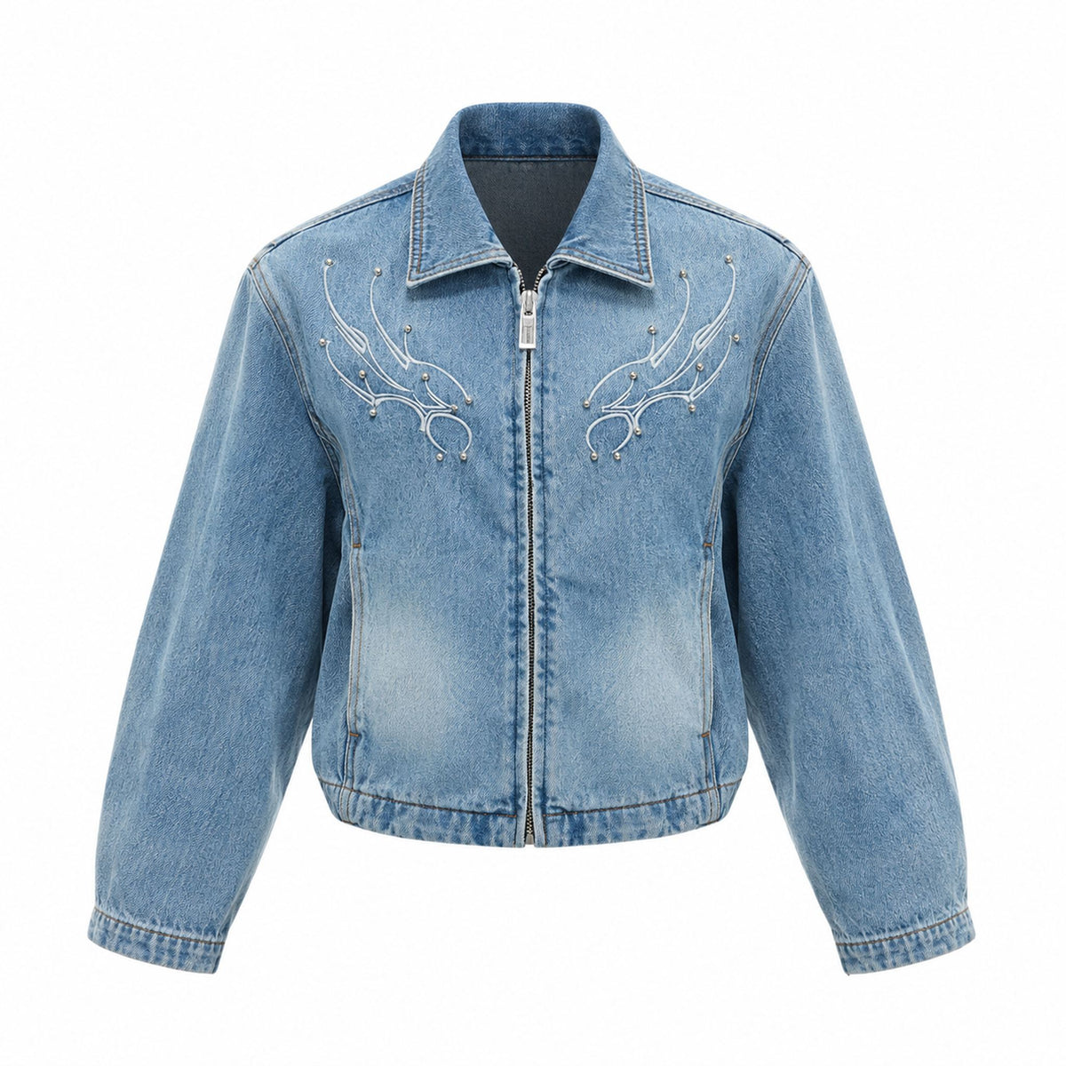Cyber Spine Denim Jacket