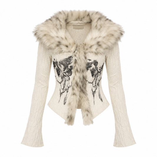 Whiteout Fur Top
